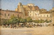 The square in Sulmona Edvard Petersen